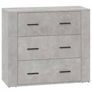 skænk 80x33x70 cm konstrueret træ betongrå
