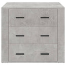 skænk 80x33x70 cm konstrueret træ betongrå