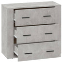 skænk 80x33x70 cm konstrueret træ betongrå