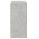 skænk 80x33x70 cm konstrueret træ betongrå