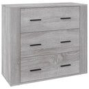 skænk 80x33x70 cm konstrueret træ grå sonoma-eg