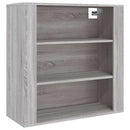 vægskab 80x33x80 cm konstrueret træ grå sonoma-eg