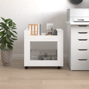 kontorvogn 60x45x60 cm konstrueret træ hvid