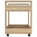 kontorvogn 60x45x60 cm konstrueret træ sonoma-eg