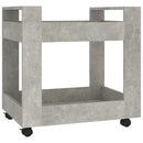 kontorvogn 60x45x60 cm konstrueret træ betongrå