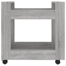 kontorvogn 60x45x60 cm konstrueret træ grå sonoma-eg