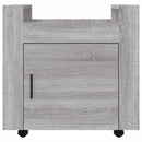 kontorvogn 60x45x60 cm konstrueret træ grå sonoma-eg