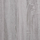 kontorvogn 60x45x60 cm konstrueret træ grå sonoma-eg