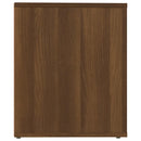 sengeborde 2 stk. 50x39x47 cm brun egetræ