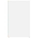 sengebord 50x36x60 cm konstrueret træ hvid