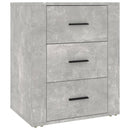 sengebord 50x36x60 cm konstrueret træ betongrå