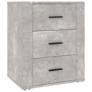 sengebord 50x36x60 cm konstrueret træ betongrå