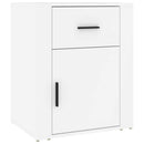 sengebord 50x36x60 cm konstrueret træ hvid