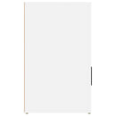 sengebord 50x36x60 cm konstrueret træ hvid
