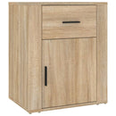 sengebord 50x36x60 cm konstrueret træ Sonoma egetræsfarve