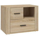 sengebord 60x36x45 cm konstrueret træ Sonoma egetræsfarve