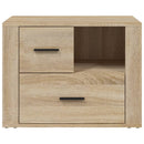sengebord 60x36x45 cm konstrueret træ Sonoma egetræsfarve