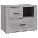 sengebord 60x36x45 cm konstrueret træ grå sonoma-eg