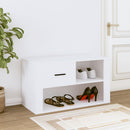 skoreol 80x35x45 cm konstrueret træ hvid