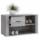 skoskab 80x35x45 cm konstrueret træ grå sonoma-eg