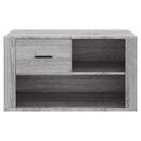skoskab 80x35x45 cm konstrueret træ grå sonoma-eg