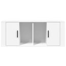 tv-bord 100x35x40 cm konstrueret træ hvid