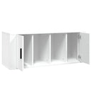 tv-bord 100x35x40 cm konstrueret træ hvid
