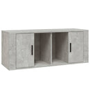 tv-bord 100x35x40 cm konstrueret træ betongrå