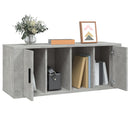 tv-bord 100x35x40 cm konstrueret træ betongrå