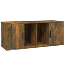 tv-bord 100x35x40 cm konstrueret træ røget egetræsfarve