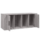 tv-bord 100x35x40 cm konstrueret træ grå sonoma-eg