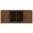 tv-bord 100x35x40 cm konstrueret træ brun egetræsfarve