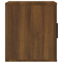 tv-bord 100x35x40 cm konstrueret træ brun egetræsfarve