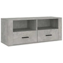 tv-bord 100x35x40 cm konstrueret træ betongrå