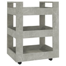 køkkenvogn 60x45x80 cm konstrueret træ betongrå