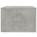 væghængte sengeborde 2 stk. 50x36x25 cm betongrå