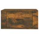 væghængte sengeborde 2 stk. 50x36x25 cm røget egetræsfarve