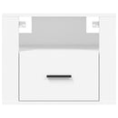 væghængte sengeborde 2 stk. 50x36x40 cm hvid