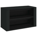 skoreol 75x35x45 cm konstrueret træ sort