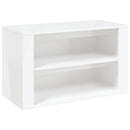 skoreol 75x35x45 cm konstrueret træ hvid højglans