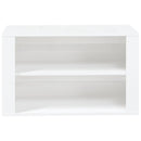 skoreol 75x35x45 cm konstrueret træ hvid højglans