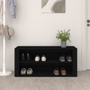 skoreol 100x35x45 cm konstrueret træ sort