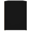 skoreol 100x35x45 cm konstrueret træ sort