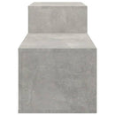 skoreol 150x35x45 cm konstrueret træ betongrå