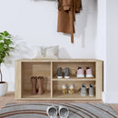 skoreol 100x35x45 cm konstrueret træ sonoma-eg