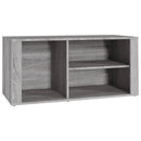 skoskab 100x35x45 cm konstrueret træ grå sonoma-eg