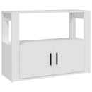 skænk 80x30x60 cm konstrueret træ hvid