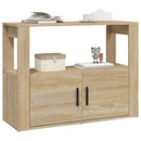 skænk 80x30x60 cm konstrueret træ sonoma-eg