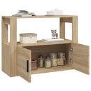 skænk 80x30x60 cm konstrueret træ sonoma-eg