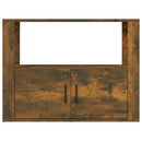 skænk 80x30x60 cm konstrueret træ røget egetræsfarve